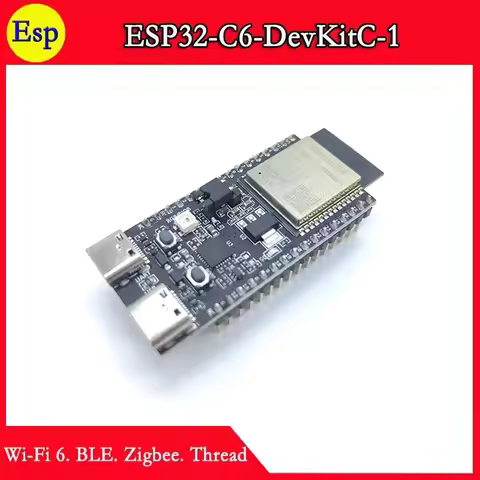 ESP32-C6-DevKitC-1 ESP32 C6 DevKitC 1 ESP32-C6 Espressif carry ESP32-C6-WROOM-1/N8 Wi-Fi 6 BLE Zigbe