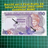 A713 rm100 siri 5 aziz taha duit kertas lama rm50 lama duit syiling lama duit Malaysia lama barang a