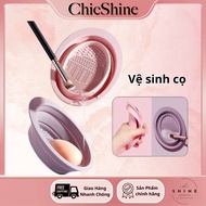 Convenient Foldable GECOMO Silicone Makeup Brush Cleaning GECOMO Brush Cleaner Makeup