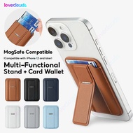 IPHONE 2-In-1 Stand Holder hp + Magnetic Card Holder Magsafe Wallet Slim for Androidiphone