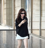 La Merci Áo sơ mi nữ công sở women shirt dài tay chất vải thoáng mát Sơ mi thêu hình nhiều màu A11