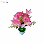 FR-C682 C684 Pot Tanaman Bunga Lily Artificial Dekorasi Rumah / Tanaman Hias Plastik Pot Bunga Hias Bunga Artifisial Dekorasi