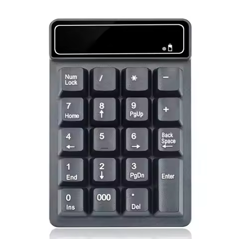 Mini 2.4G Wireless USB Wired Numeric Keypad 19 Keys Digital Number Pad Numpad Keyboard for Windows X
