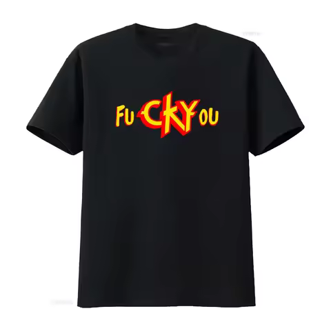 CKY Rock Band Logo Black T Shirt All Sizes S 5XL JJ3646 vintage Washed Casual Unisex designer clothe