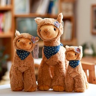 Anak patung mewah Alpaca tulen Mainan Boneka Kecil yang comel Rumput Lumpur Kuda Anak Patung Gadis T