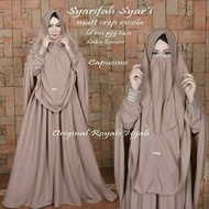 Termurah Syarifah syar i original royale hijab gamis polos Syar i set jilbab plus cadar