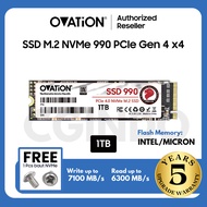 OVATION SSD 990 NVME M.2 1TB SSD M 2 NVME PCIe Gen 4 x4 2280 Internal SSD WD SSD SAMSUNG SSD Officia