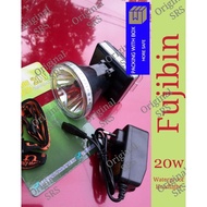 ORIGINAL FUJIBIN 20w Rechargeable Waterproof LED Headlight head lamp Super Bright Daylight Warmlight