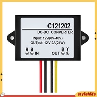 [stylishlife]  C121202 DC 12V to DC 12V 2A Waterproof Voltage Regulator Stabilizer Adapter