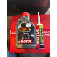 MOTUL 100% SYNTETIC Scooter 100% OrIGINAL (Power LE SAE 5W 40) GEAR OIL MOTOR SAE 80W90