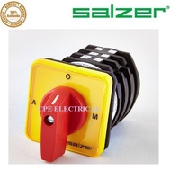 SALZER 16A 1 2 3 POLE SELECTOR CAM SWITCH A-O-M 1-0-2