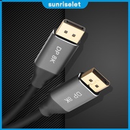 8K60Hz HD Male To Male Adapter Cable Displayport Monitor Video Cord 120Hz/144Hz/165Hz Audio Visual S