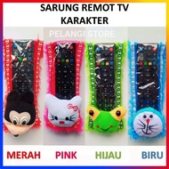Tv Remote Cover Tv Remote Cover Lg Sharp Polytron Samsung LED And Tv Tube Remote Container Doraemon Character Hello Kitty Micky Mouse Keropy Viral Newest Unique Cute
