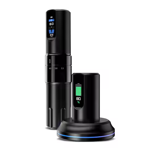 OG PRODUCE DARK KNIGHT Adjustable Stroke Wireless Tattoo Pen with 2000mAh