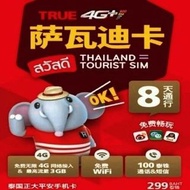 泰國 數據卡 8日 9GB 無限數據 上網卡 SIM CARD +100分鐘當地或香港通話