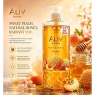 ALIV SENSE Shower Gel | Body Wash Peach Mix Honey Scent 900ml