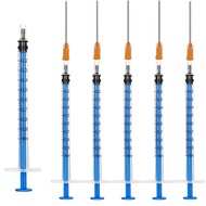 1ml Blue Syringe with Yellow Needle, Multi-Purpose, 4/10/12/30 Pcs Pack