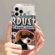 Good case Compatible For iPhone 11 14 13 12 Pro Max 7 8 6 6S Plus XR X XS MAX Super Cool Cartoon sunglasses Cat Dog Airbag Shockproof Soft TPU Silicon Clear Couples Phone Case 15 Pro Max
