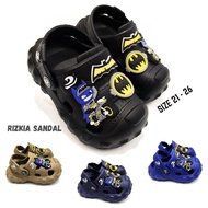 Dulux Boys' Sandals with Cool B4tman Characters, EVA 755E Material, Rizkiasandal