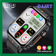 DJJRT Lige Outdoor Militair Smart Watch Mannen Bluetooth Call Smartwatch Voor Xiaomi Android Ios Ip68 Waterdichte Ftiness Sporthorloges BDGER