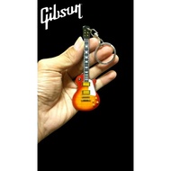 GANTUNGAN GIBSON LES PAUL ORANGE SUNBURST GUITAR KEYCHAIN
