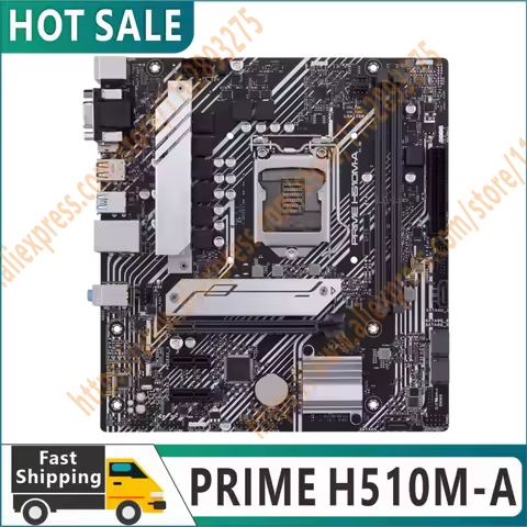 100% original testing LGA 1200 PRIME H510M-A H510 motherboard PCI-E 4.0 2 DDR4 64GB 4 SATA III mini 