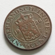 Koin Benggol 1374 - 1/2 Cent Nederlandsch Indie 1936