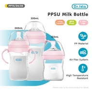 Dr.isla Botol Susu Baby Feeding Bottle wide Neck Botol Susu Newborn(11oz/8oz/5oz) PP15