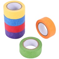 Colored Masking TapeColored Painters Tape for Arts and Crafts Labeling or Coding - 6 Different Color Rolls - Masking Tape 1 Inch X 13 Yards (2.4Cm X 12M)