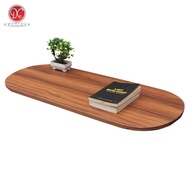 Meja Lipat Dinding 100x40cm Sisi Bulat Meja Belajar Tempel Dinding / Floating Desk Kamar Minimalis