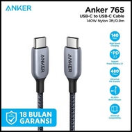 Kabel Charger Anker 765 Usb-C To Usb-C 140W 3Ft - A8865