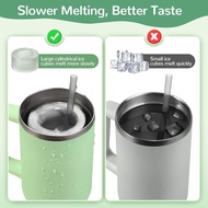 Acuan Dulang Kiub Ais untuk Cawan Stanley 40oz 30oz 20oz 14oz Aksesori Tumbler dengan Penutup, Kokte