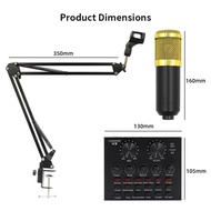 BM800 Professional Audio V8 Sound Card Set BM 800 Mic Studio Microphone Karaoke Podcast Recording Li