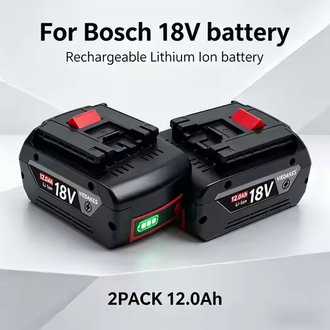 Professional 12.0Ah 18V Li-ion Battery for Bosch 18V Battery Compatible with GSB GSR GBH 18V Cordles