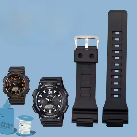 Replace Accessories for Casio G-SHOCK Black Warrior AQ-S810W SGW-500H/400H/300H Silicone Waterproof 