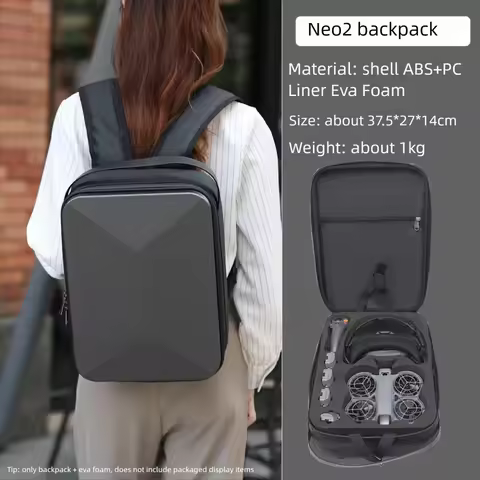 Hard-Shell Backpack for Dji Neo 2 Motion Fly More Combo Drone Shockproof Protective Case Portable St