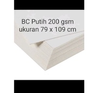 Kertas Bc Tik Putih 200gsm / 250gsm Plano Ukuran 79x109 cm (Bisa Potong Custom)