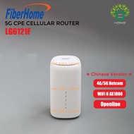 FiberHome 5G/4G CPE Cellular Wireless SIM Card Router AX1800 Quad Core Wifi 6 Dual band LG6121F