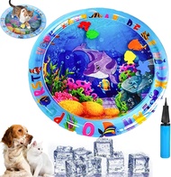 2025 Upgraded Thickened Water Sensor Play Mat for Pets Cats & Dogs Cool Comfort Inflatable Tummy Tim