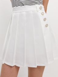 [Pomelo] กระโปรงกางเกงจับจีบ / Pleated Chic Skort