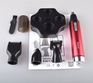 JINGKE 4 in 1 Hair Trimmer USB Rechargeable Men Shaver Beard Nose Eyebrow Ear Hair Removal Cleaner