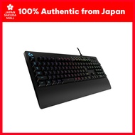 Logicool G Gaming Keyboard G213 Wired Membrane Keyboard Japanese Layout with Palm Rest