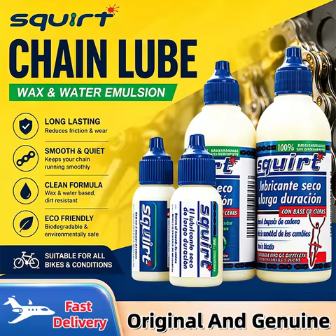 Squirt Chain Lube 120ML Wax Based Long-Lasting Cleanliness And Dust Resistance Bicycle Chain Oil for