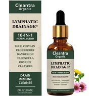 1bottle Cleantra Organic Lymphatic Drainage Drops，Herb，Vegan and Non-GMO，2Liquid ounce（1bottle）A1I5 
