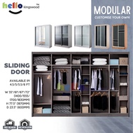 [Kingswood] Solid Plywood Customisable Modular Sliding Wardrobe Cupboard / Cabinet