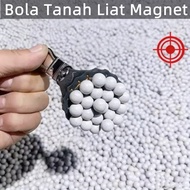 🔥STOK🔥500g/1kg 8mm 9mm 10mm Hard Clay Ball Mudball mudpill (MAGNETIC) outdoor garden泥球，泥丸seads ball 