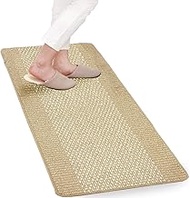 OKA Good Foot Feel Easy to Wash Kitchen Mat, Beige, Approx. 23.6 x 70.9 inches (60 x 180 cm), Washab