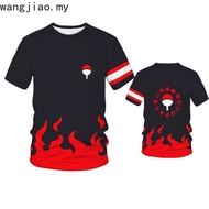 Casual Baju Naruto T-Shirt Uzumaki Uchiha Akatsuki Printed Streetwear 3D Shirt Baju