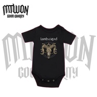 Baby clothes jumper baby kids short band LAMB OF GOD metal rock punk logo writing age 0 1 2 3 4 5 6 