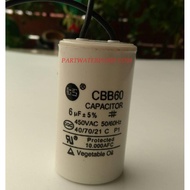 CAPACITOR TS 6uF 450V. 6uF 450V. (Wire Type)
